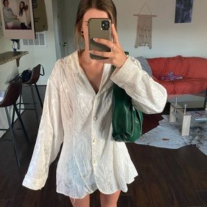 Lace Detailed Button Up